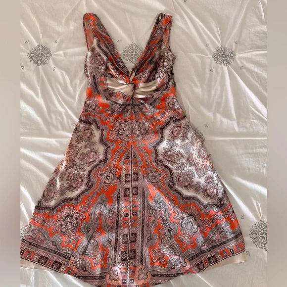 Blumarine Deep V-Neck Silk Dress - Picture 10 of 16